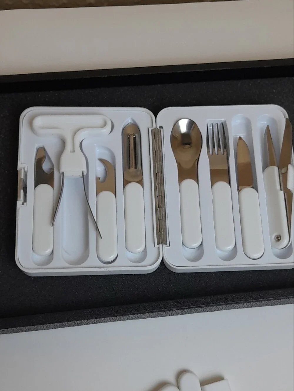 Crate&Barrel White Portable Gadget Set - 8-Piece